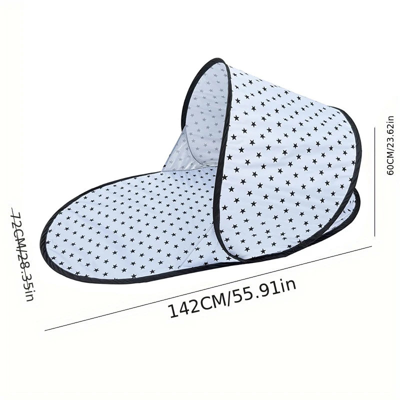 Outdoor Oval-Shaped Fully Automatic Quick-Opening Tent Portable Beach Tent Shade Shelter UV Protection Camping Tent Useful Tent