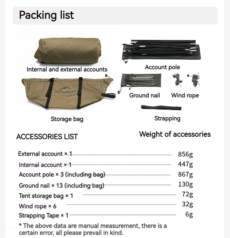 Naturehike SOLO Camping Tent Ultralight Silicon Coated Outdoor 4 Seasons Tents Waterproof 15D Nylon Double Layer Hiking Tent