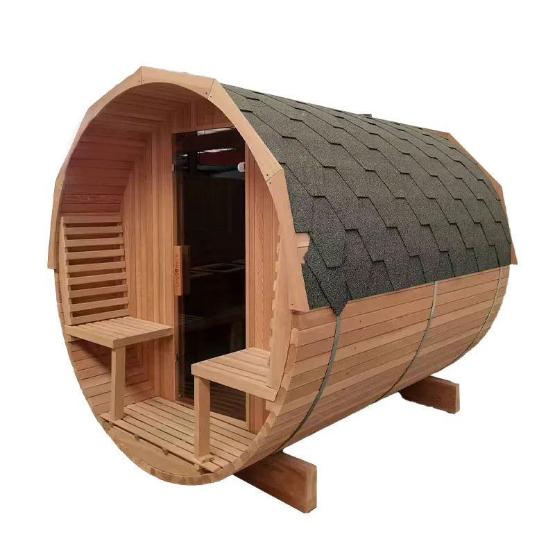 Sauna extérieur, espace de repos, maison en bois, sauna carré préfabriqué en cèdre