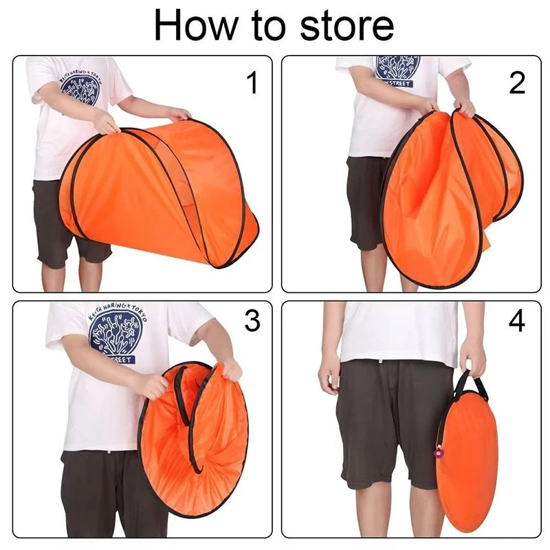 Outdoor Oval-Shaped Fully Automatic Quick-Opening Tent Portable Beach Tent Shade Shelter UV Protection Camping Tent Useful Tent