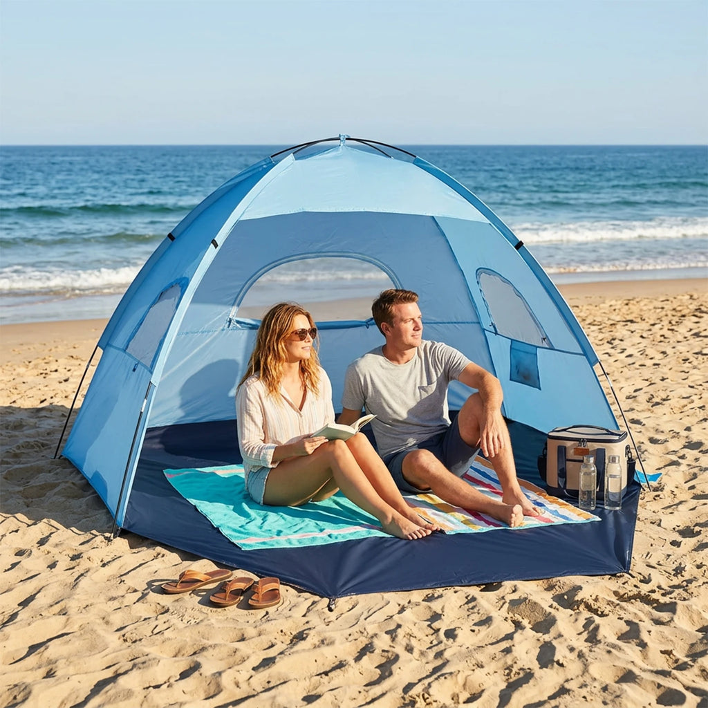 Compact Portable Beach Canopy Tent Pop-Up Shelter for Poolside Spring Camping Music Festivals - Lightweight Outdoor Protection