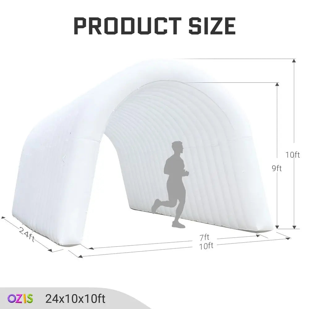 24FT Inflatable Tunnel Sports Entrance with Installed Blower Inflatable Tunnel Tent for Business Advertising Event Exhibition P