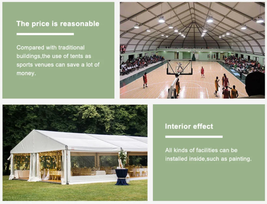 Hot sale large outdoor tent for wedding parties, commercial exhibition events for 200, 400, 600 people, large