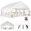 Tente de réception 20x20 pour événements, tentes de jardin avec ballons en bonus, abri de voiture robuste, auvent de mariage, personnalisable