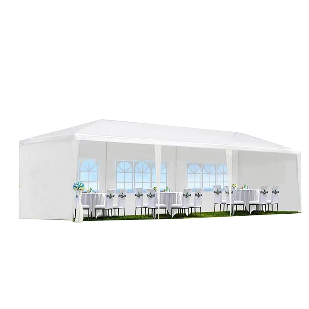 Tente de réception extérieure pour mariage avec parois latérales amovibles, abri de jardin robuste et imperméable pour fêtes, barbecues, événements, jardin, cour et patio