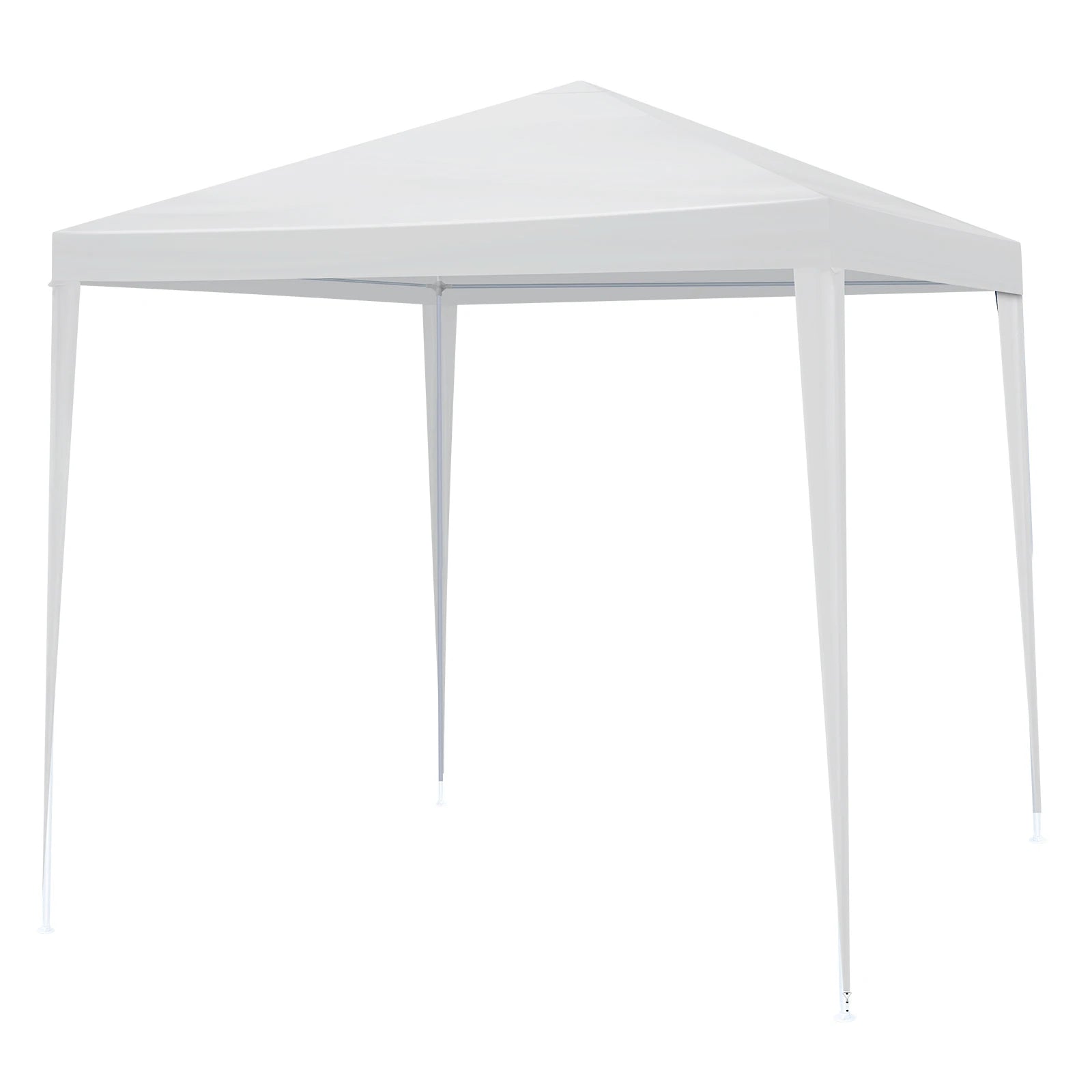 6.5'x6.5' Outdoor Party Tent, Waterproof Canopy with 4 Removable Sidewalls, 2 Doors & 2 Clear Windows, Portable Gazebo for Wedding, Backyard BBQ, White