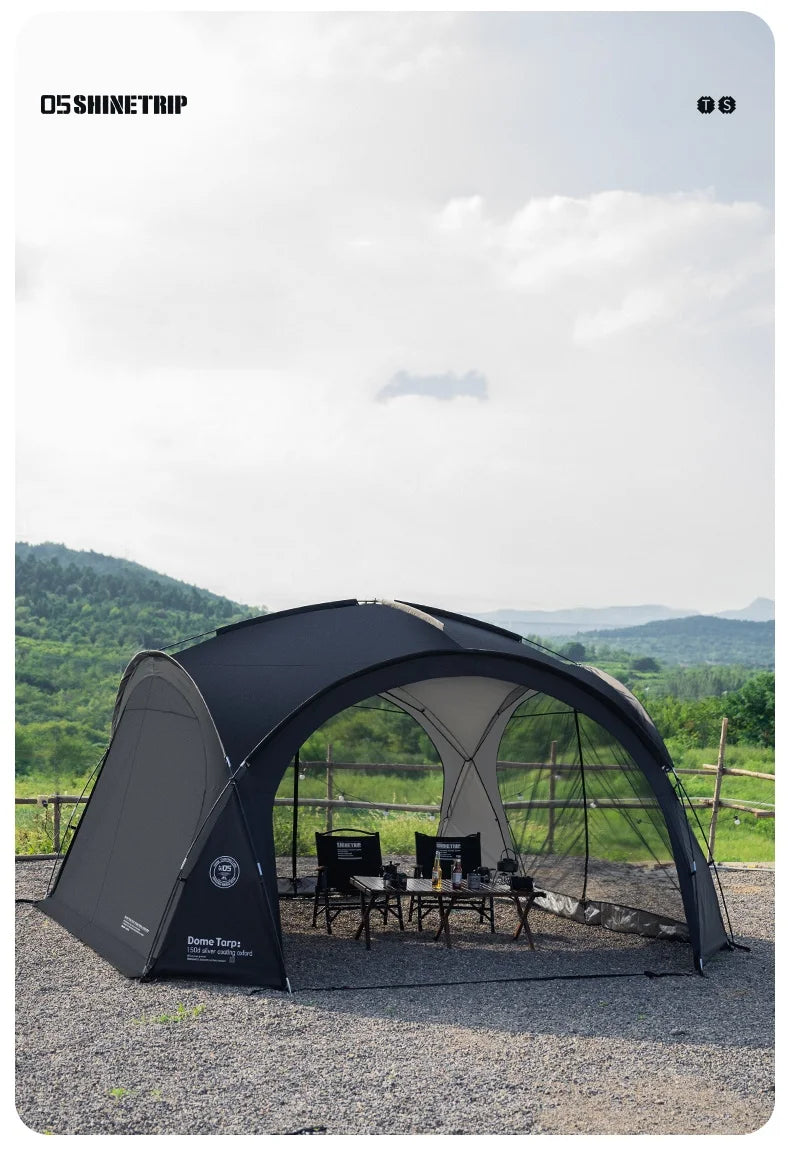 Outdoor Camping Bib Mesh Tent Accessories ShineTrip Silver-Coated Waterproof Customizable Modular Tent System Dome Shelter Parts