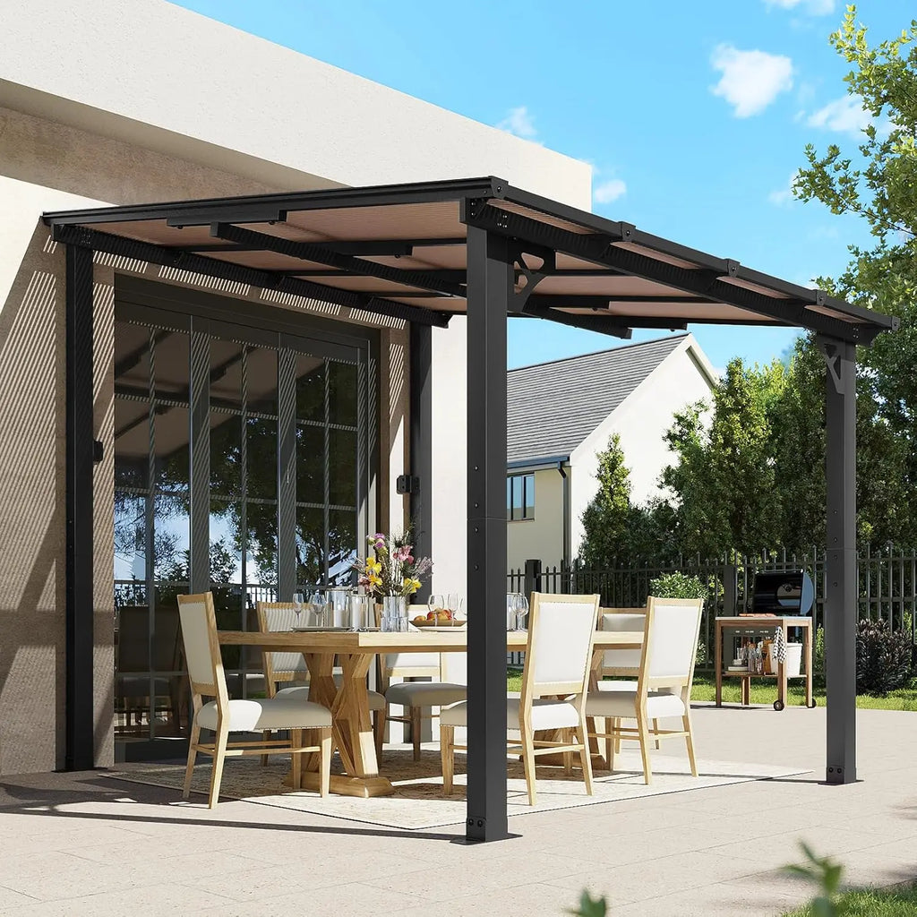 Customized 3-Seat High Back Patio Sofa with Wide Armrest, Thick Soft Cushions, Weatherproof, Suitable for Porch, Deck