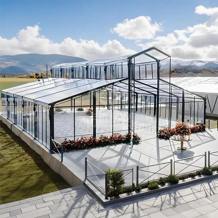 50 200 300 500 People Luxury Clear Tent Decoration Canopy Marquee Tent Rental Sale Outdoor Transparent Wedding Party Tents