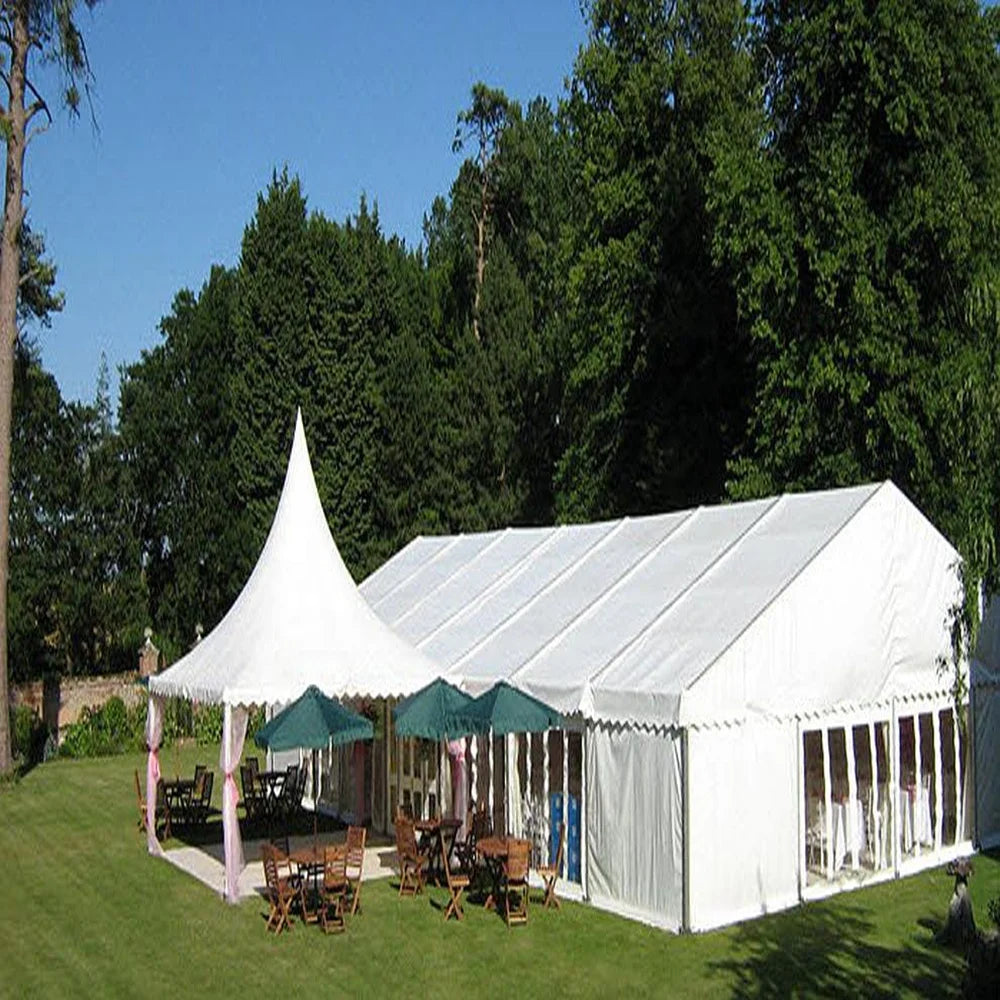 Outdoor Large Span Exhibition Wedding Event Tent Sunshade Canopy Tent Room 20 X 40 Party Tent For 200 500 People