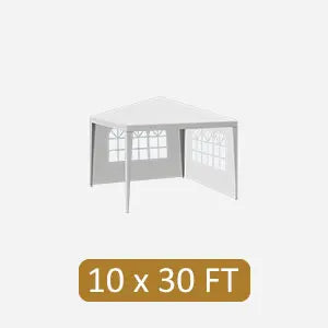 10'x30' Outdoor Party Tent Heavy Duty Large Backyard Canopy Tent Cater Party Favor Supplies Patio Gazebo for Outdoor Events