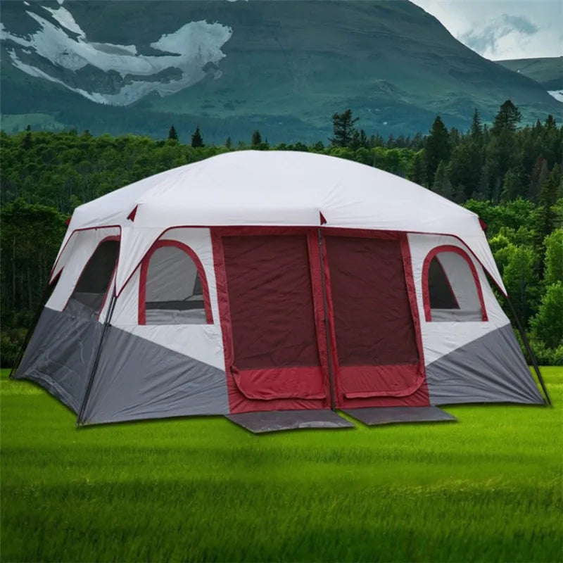 Outdoor new two-bedroom and one-bedroom tent Outdoor camping 6  8  10  12 people Two-bedroom