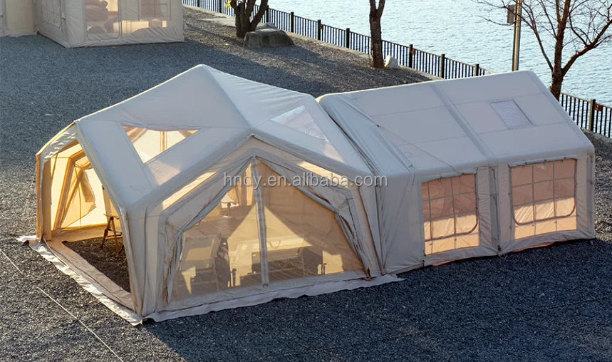 Hot sale! Large Luxury Waterproof Durable Inflatable Outdoor Camping  Tent  For 8-10 Persons- Limited time discount