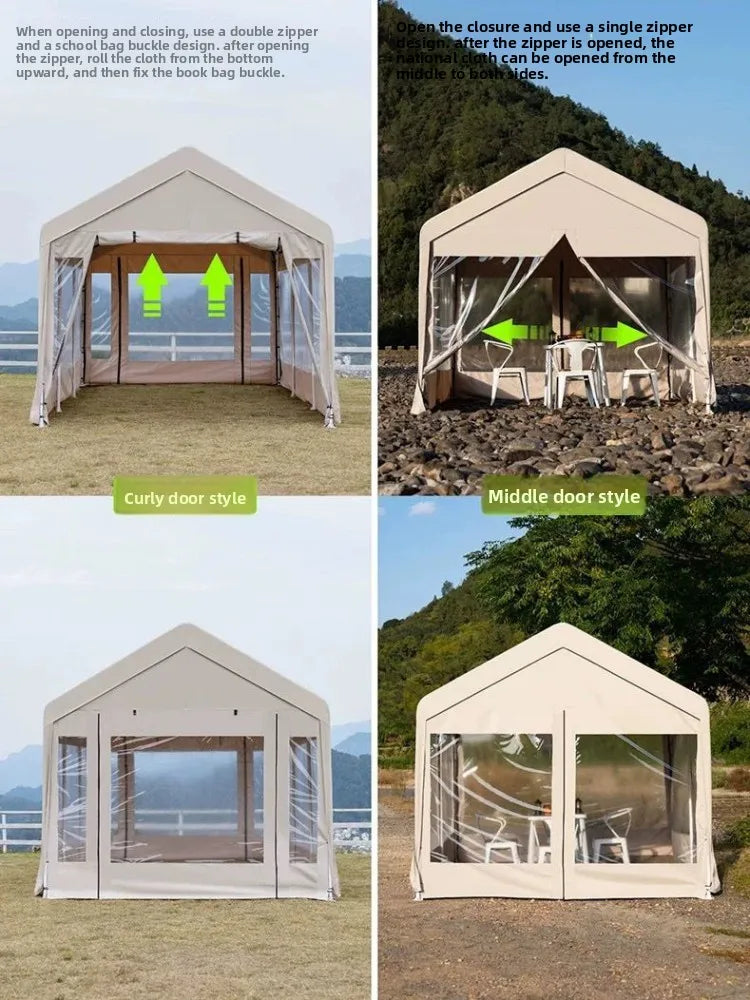 Large Event Tents, 6x3m, 6x4m, 6x5m Tents, Suitable for Camping, Night Markets, Events, Accommodating 12 to 30 People