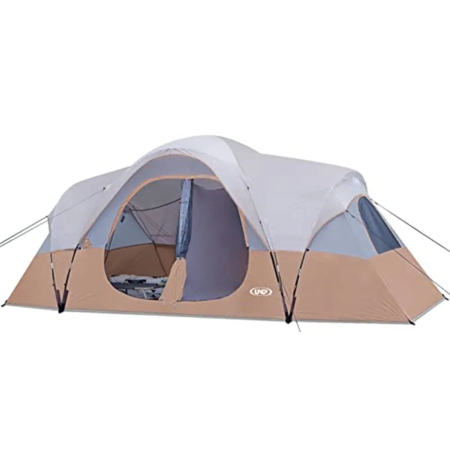Camping Tent 10-Person-Family Tents, Parties, Music Festival Tent, Big, Easy Up, 5 Large Mesh Windows, Double Layer, 2 Room, Wa