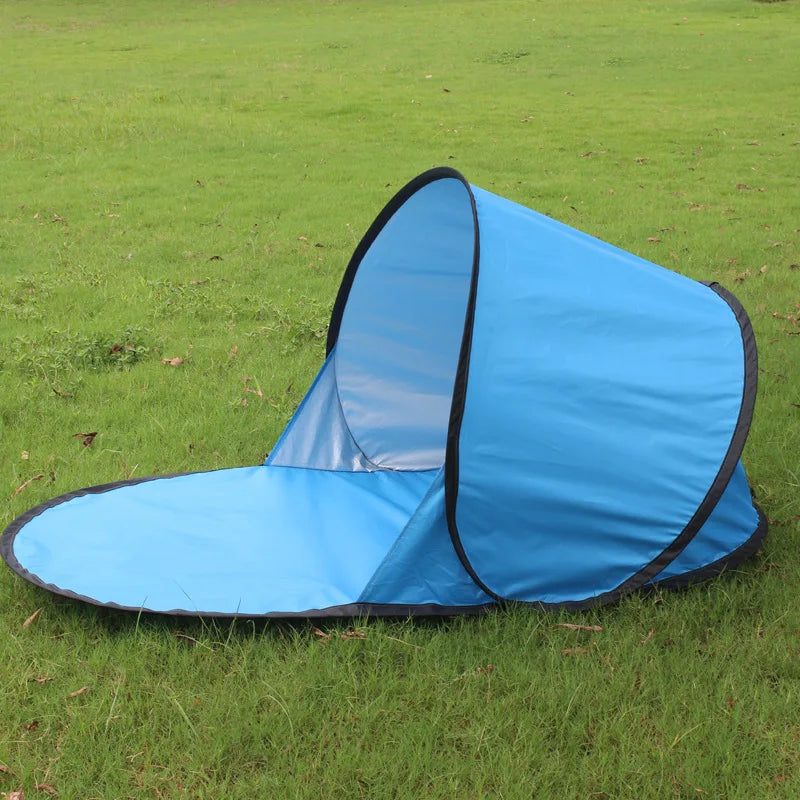 Outdoor Oval-Shaped Fully Automatic Quick-Opening Tent Portable Beach Tent Shade Shelter UV Protection Camping Tent Useful Tent