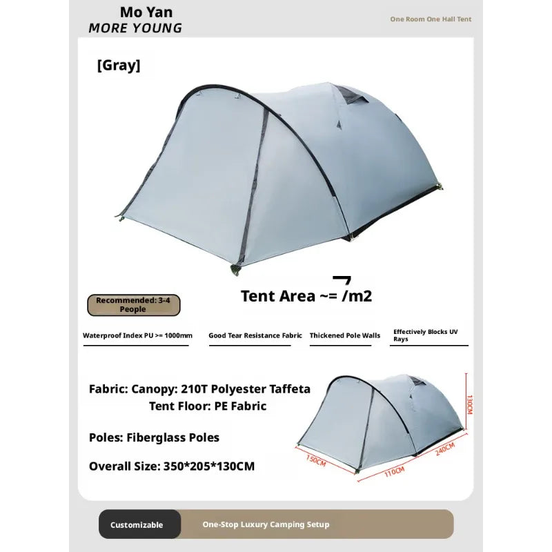 Portable Lightweight Instant Pop Up Small Outdoor Tent Windproof Waterproof Sun Shade Camping Tent for Beach and Park Leisure