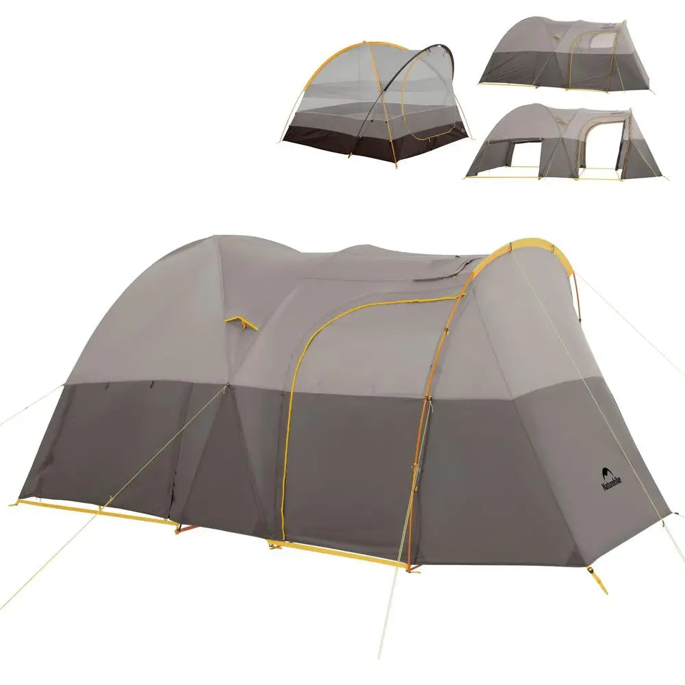 KOTA Camping Tent, Double Layer Waterproof Tents for Camping, Large and Tall Family Tent with Vestibules Porch