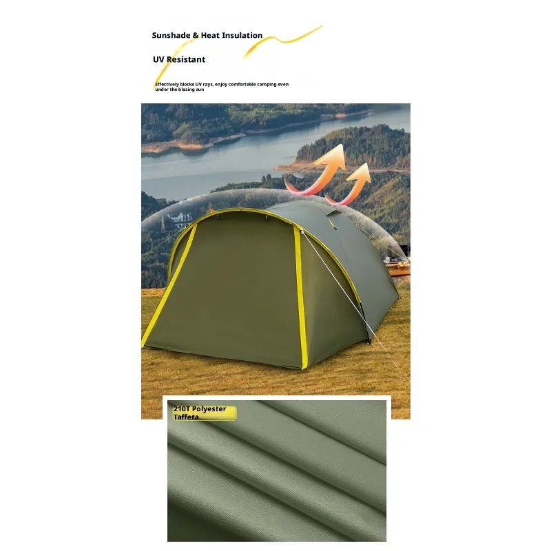 Portable Lightweight Instant Pop Up Small Outdoor Tent Windproof Waterproof Sun Shade Camping Tent for Beach and Park Leisure