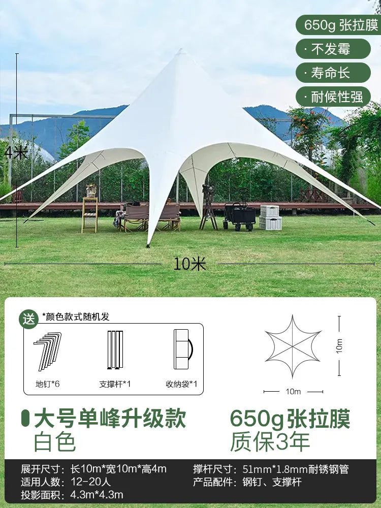 Tente de réception extérieure robuste, résistante aux UV, imperméable et coupe-vent, 10m, 15m, 20m, pour mariages et événements