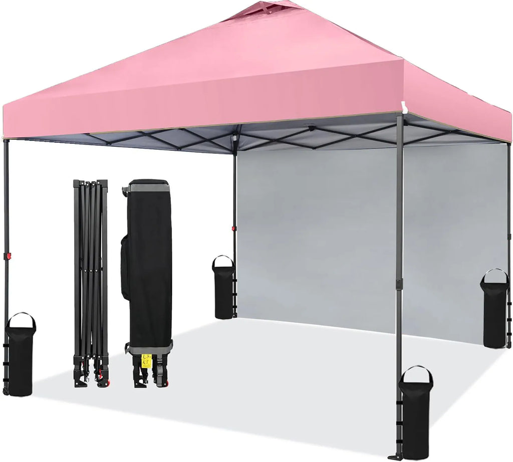 10x10FT Instant Pop-Up Gazebo with Removable Sidewalls, UV Protection & Waterproof Outdoor Canopy, Portable Event Tent for Parties, Weddings, Backyard, Beach, Camping