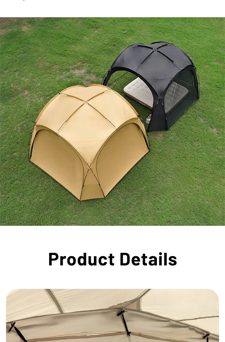 Sonuto 8-13 Person Camping Tent Sun Rainproof & Anti-Mosquito Large Car Awning Compact Foldable Outdoor Pavilion for Family