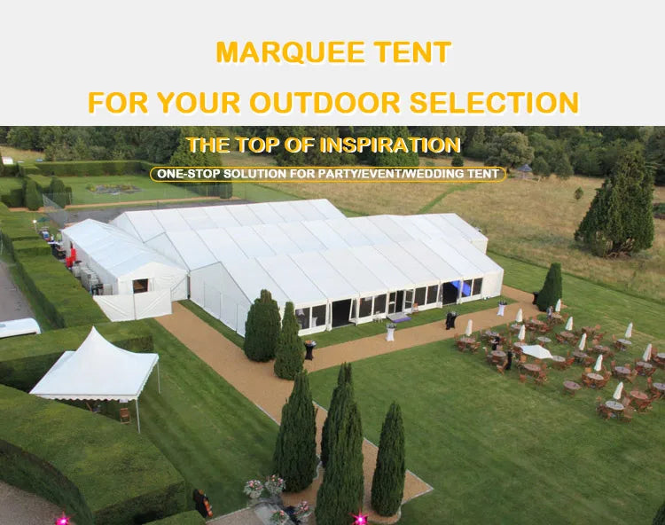 50 200 300 500 People Luxury Clear Tent Decoration Canopy Marquee Tent Rental Sale Outdoor Transparent Wedding Party Tents