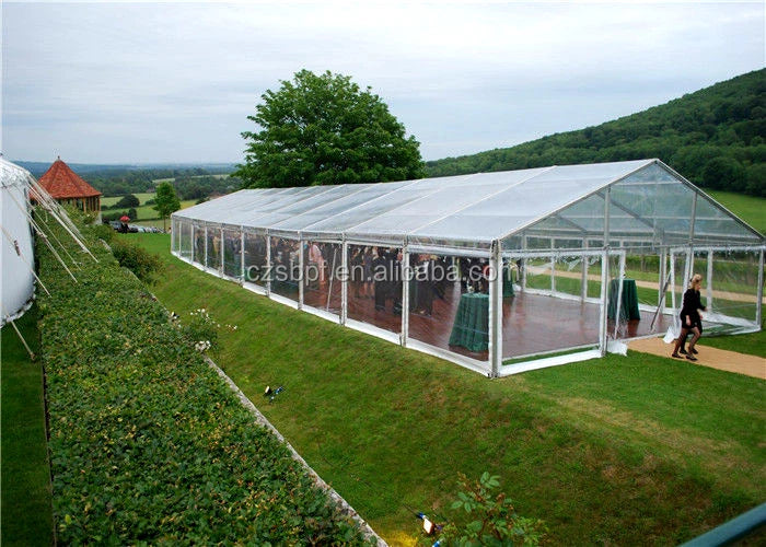 Outdoor Large Span Exhibition Wedding Event Tent Sunshade Canopy Tent Room 20 X 40 Party Tent For 200 500 People