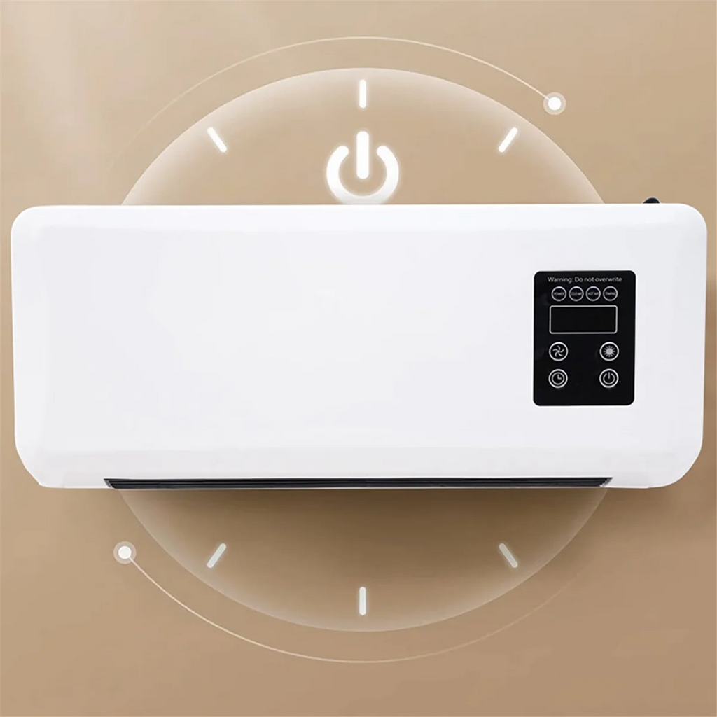 BISM1 Cooling and Heating Dual-Purpose Heater Household Wall-Mounted Electric Heater Small Air Conditioner EU Plug