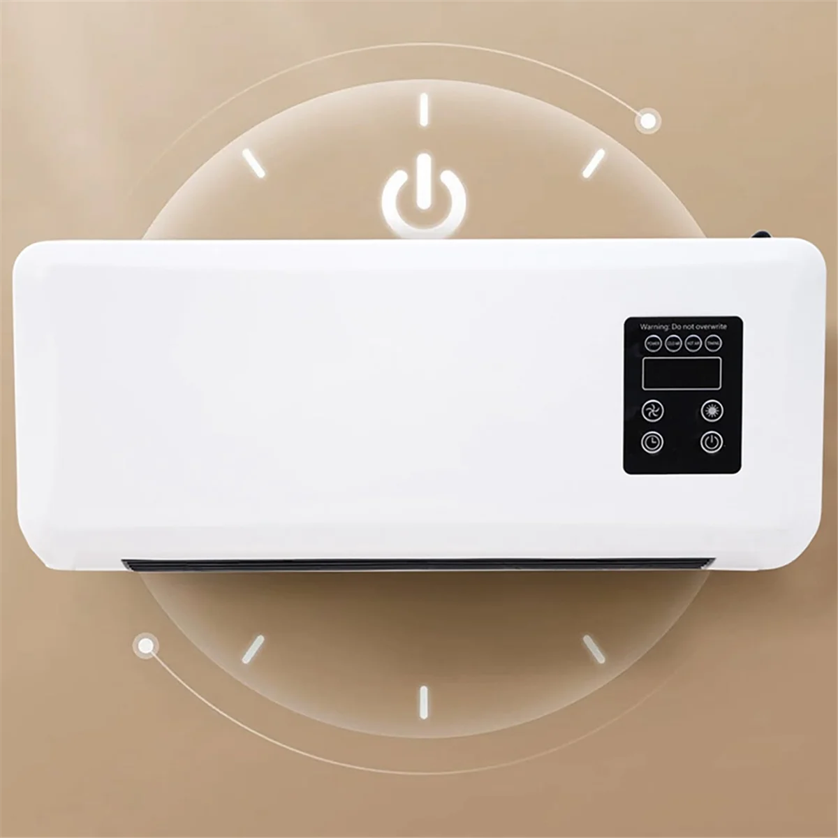 BISM1 Cooling and Heating Dual-Purpose Heater Household Wall-Mounted Electric Heater Small Air Conditioner EU Plug