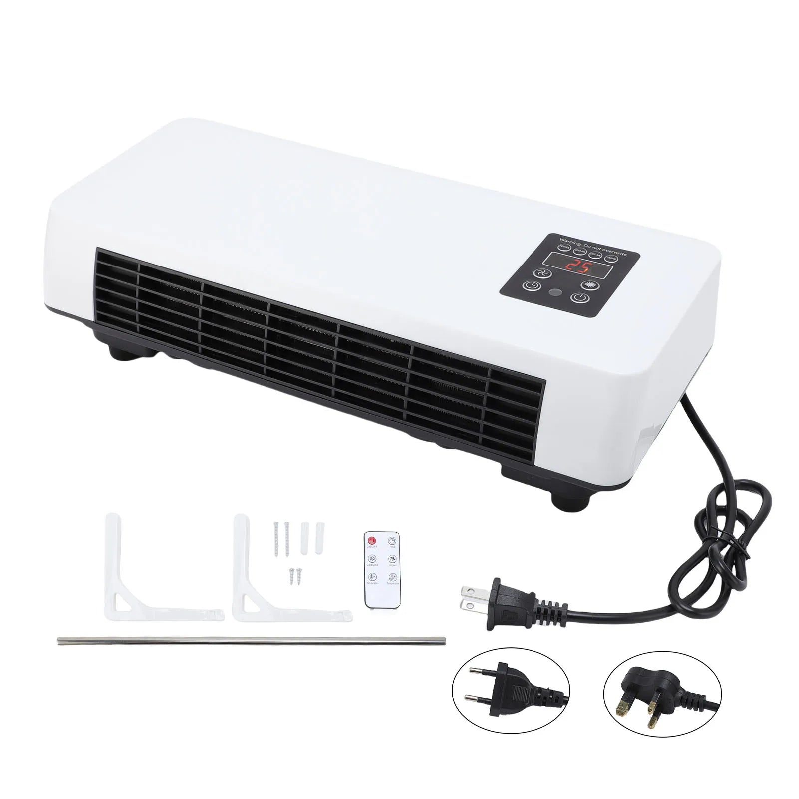 Wall Mounted Air Conditioner Wall Hanging Heater Cooler Efficient Easy To Operate Multifunctional Portable for Bathroom