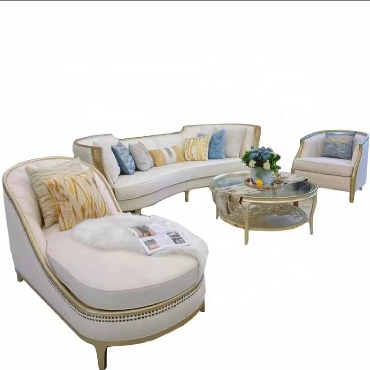 +Hot Selling Luxury Modern Italian Wooden Frame Fabric Living Room Furniture Sofa Set