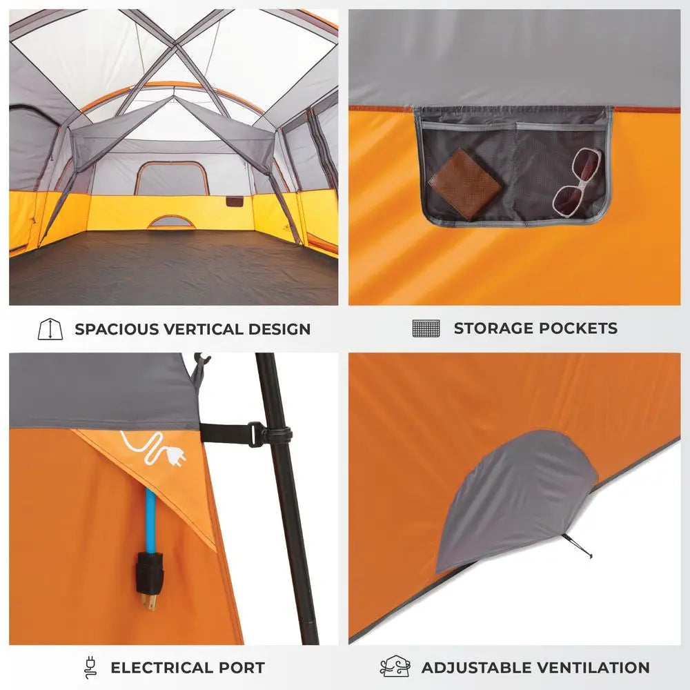 Tent for Family Camping 10 Person 11 Person 12 Person Large Multi Room Cabin Tents for Car Camping amp Outdoor Adventures