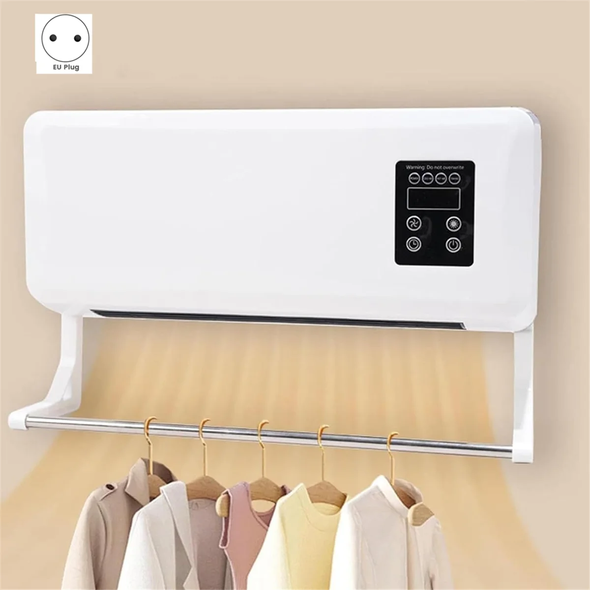 BISM1 Cooling and Heating Dual-Purpose Heater Household Wall-Mounted Electric Heater Small Air Conditioner EU Plug