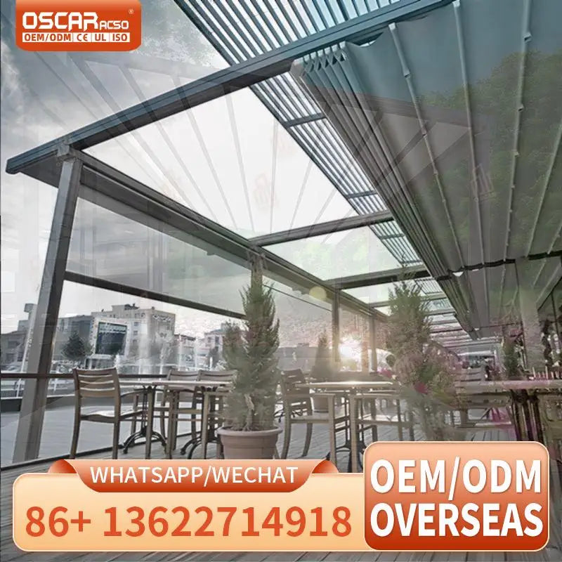 Wholesale Canopy Gazebo Outdoor Garden Patio Wooden Pergola for Backyard Use Retractable Canopy Pergola