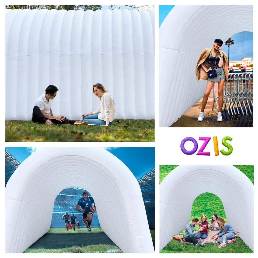 24FT Inflatable Tunnel Sports Entrance with Installed Blower Inflatable Tunnel Tent for Business Advertising Event Exhibition P
