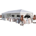 Large 10x30 Outdoor Waterproof Party Tent with Removable Sides and 2 Doors for Weddings, Events