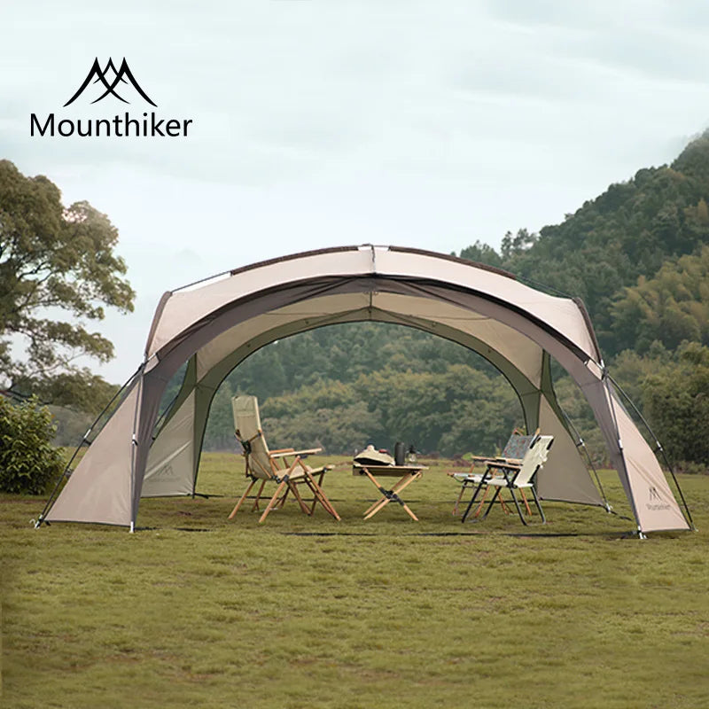 MOUNTAINHIKER 8-10 Person Outdoor Camping Dome Tents Light Luxury Round Gazebo Big Canopy Large Awning Pergola House