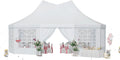 20x40 Party Tent or Weddings Waterproo Event Tent with Removable Sidewalls &Roll-up Door, Heavy-Duty Steel e or Outdoor Weddings