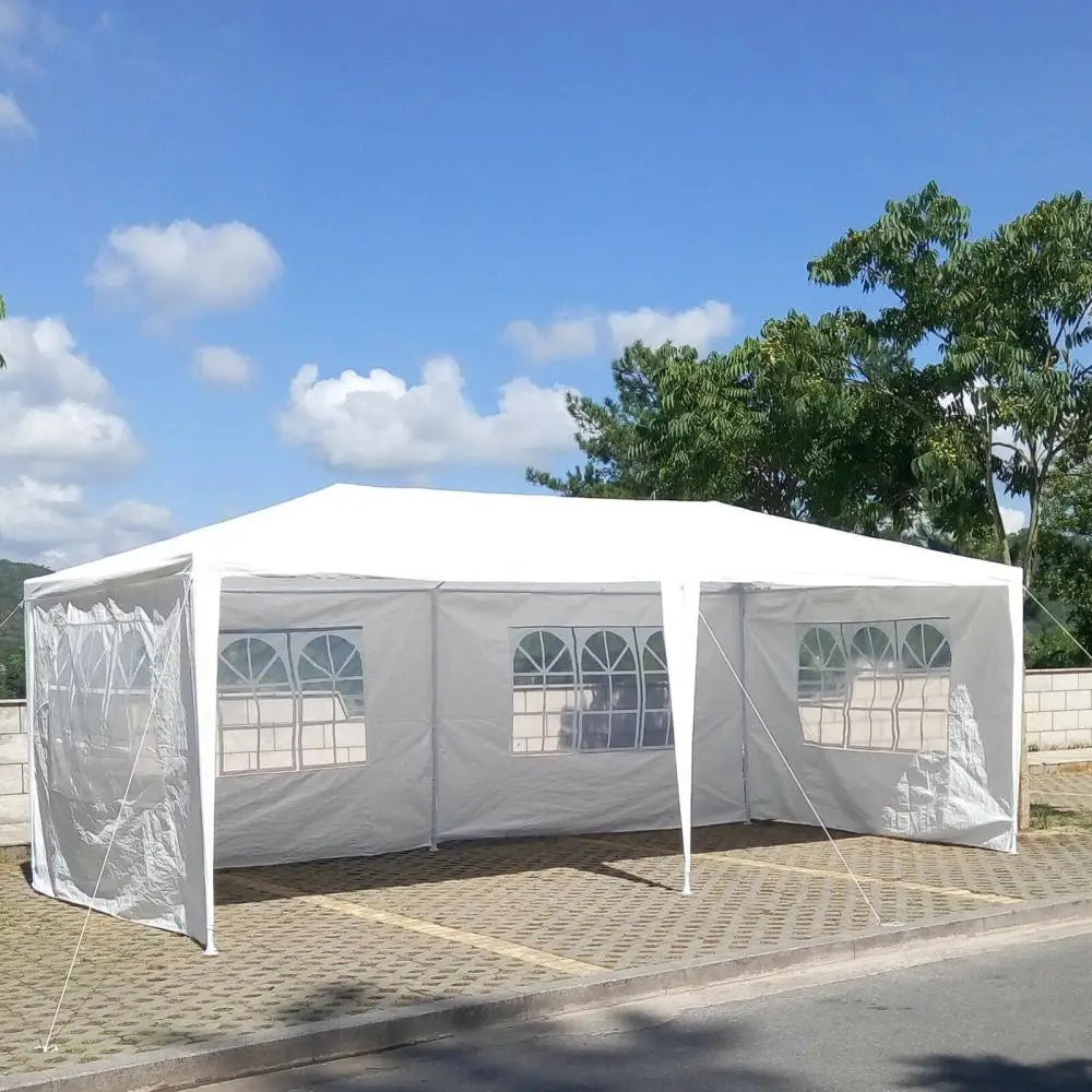 Tente de réception de mariage 10x20' avec 6 parois latérales amovibles