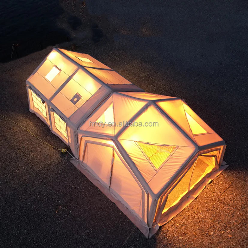 Hot sale! Large Luxury Waterproof Durable Inflatable Outdoor Camping  Tent  For 8-10 Persons- Limited time discount