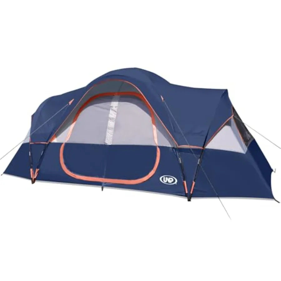 Camping Tent 10-Person-Family Tents, Parties, Music Festival Tent, Big, Easy Up, 5 Large Mesh Windows, Double Layer, 2 Room, Wa