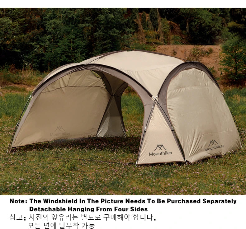 MOUNTAINHIKER 8-10 Person Outdoor Camping Dome Tents Light Luxury Round Gazebo Big Canopy Large Awning Pergola House