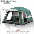 Outdoor Camping Family Tent 3-12 Person Double Layers Oversize 2 Rooms Thickened Rainproof Outdoor Family Camp Tour Equipment