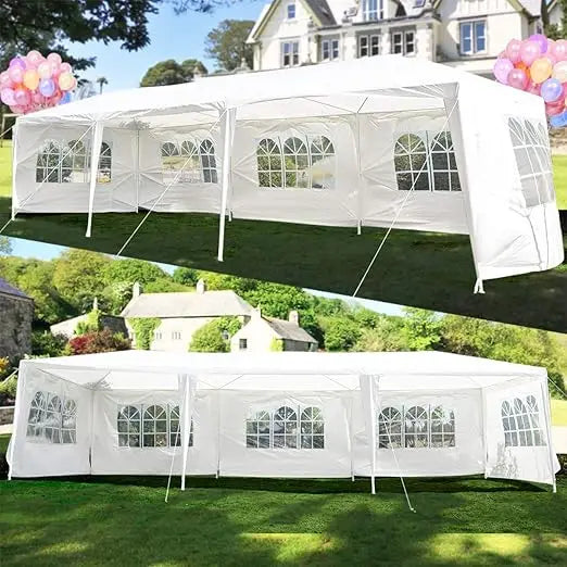 Tente de gazébo de mariage de partie d'auvent extérieur robuste blanc 10'X30' avec fenêtres