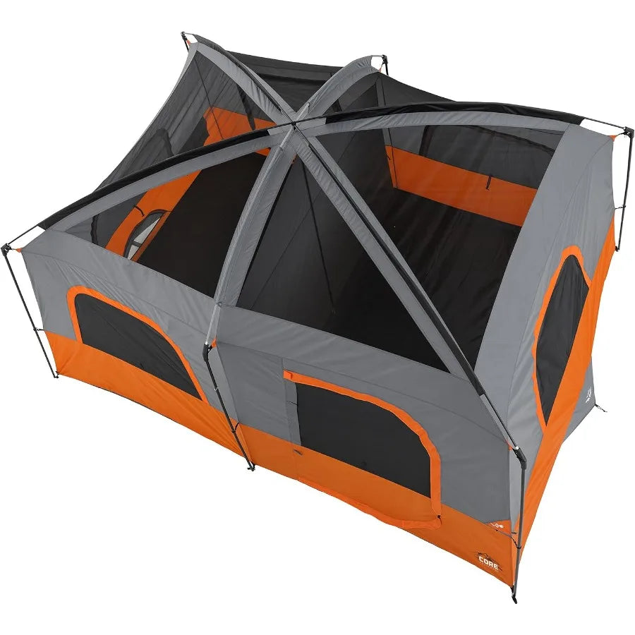 Tent for Family Camping 10 Person/ 11 Person/ 12 Person Large Multi Room Cabin Tents for Car Camping and Outdoor Adventures
