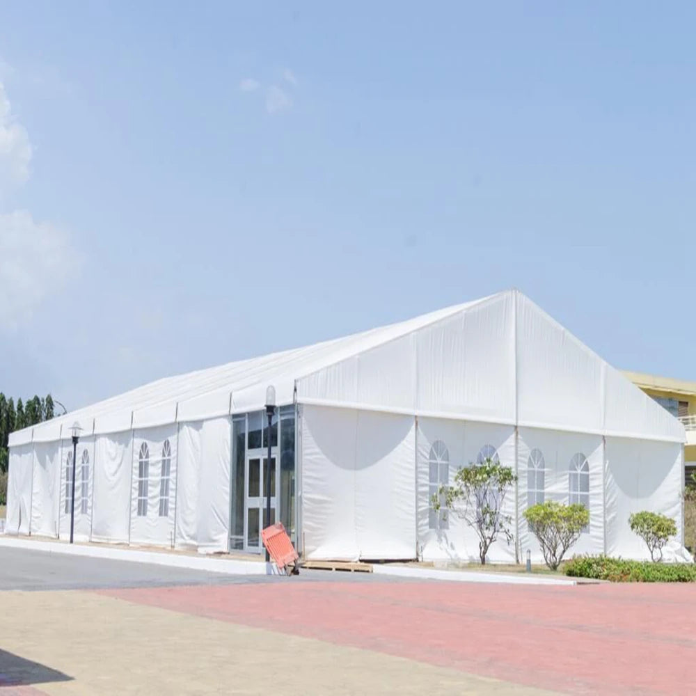 Outdoor Large Span Exhibition Wedding Event Tent Sunshade Canopy Tent Room 20 X 40 Party Tent For 200 500 People