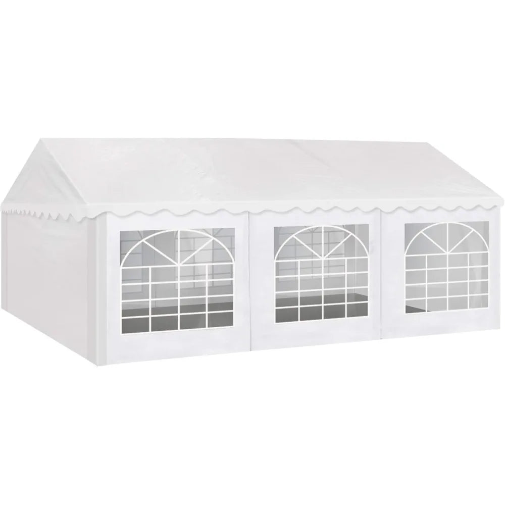 Party Tent 20x20 ft Heavy Duty Canopy Shelter for Wedding Event Fair with Fire Retardant Roof with Sidewalls