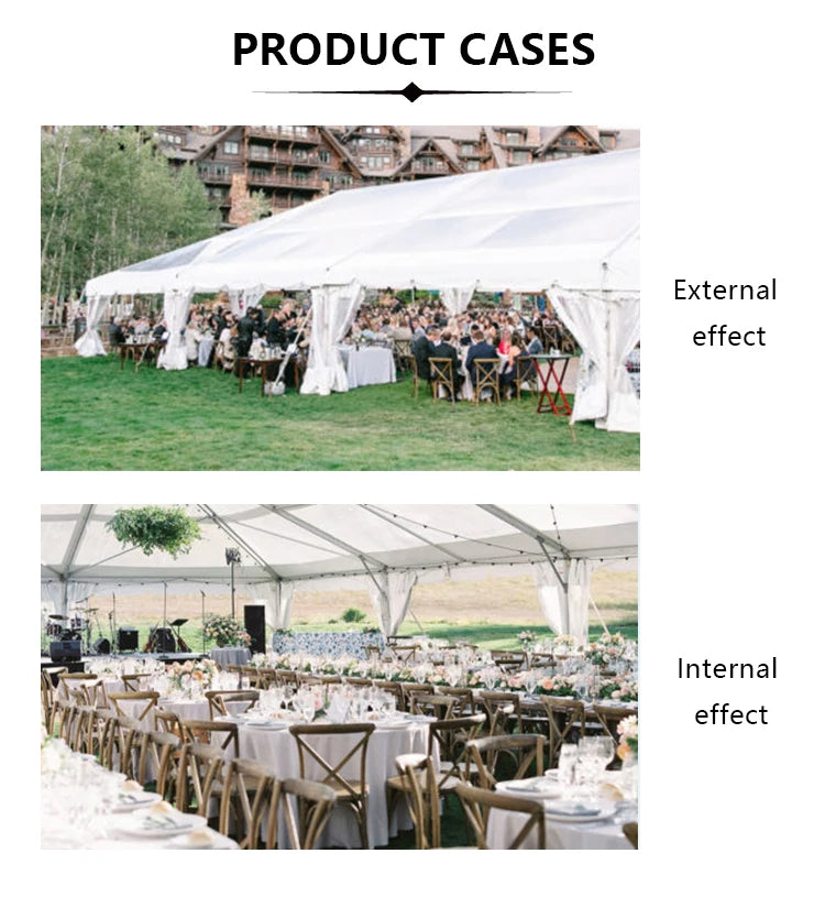 Luxury White Big Large Marquee Tipi Tents 100 150 200 300 500 People Outdoor Party Wedding Tent