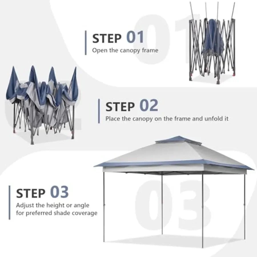 11x11 Pop Up  Tent Outdoor  with Netting Outdoor Gazebo for Backyard Tent with Handbag